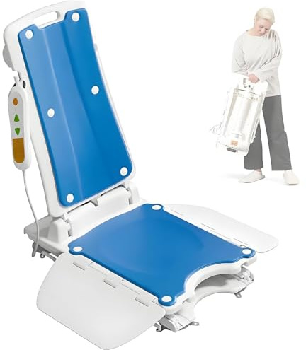 Sollevatore elettrico per anziani, sollevamento del pavimento fino a 136 kg, sollevamento impermeabile per vasca da bagno, camera da letto e soggiorno
