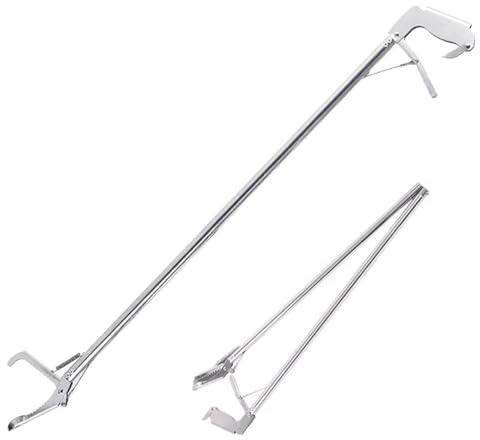 Pinze per Cattura Serpenti e Anguille, Pinze a Bocca Larga, Pinze Raccogli Rifiuti, Attrezzi per Trasporto(1.2m)