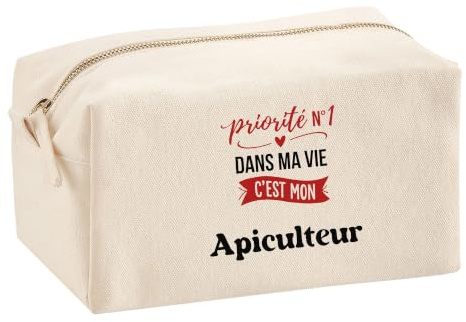 Trousse Multifonction Priorite N1 dans ma Vie C'est Mon Apiculteur - Multi-Purpose Case - Idée Trousse Multifonction Cadeau Anniversaire Fête Original Famille Travail Départ Collègue Retraite Noël.