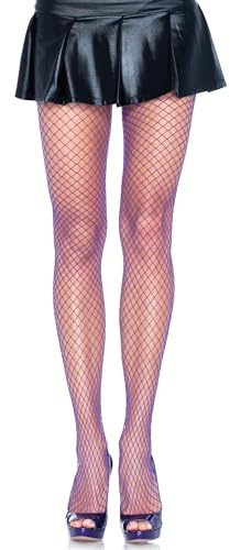 LEG AVENUE 9003 – Lycra fisknätsstrumpbyxor, lila, one size