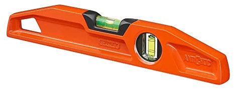 STANLEY FATMAX Nivel MLH trapezoidales, longitud 40 cm, cuerpo de aleación ligera, N° burbuja 2, precisión 0.5mm/m, base mecanizada, acabado de pintura epoxy, 1-42-312