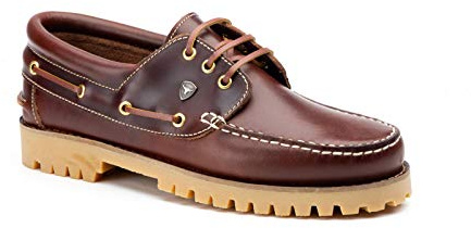Herren Bootsschuhe Authentic 3 Eye Classic | Braun Brown | Pull Up-Leder (43 EU)
