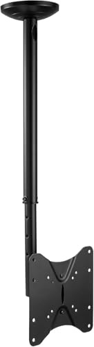 RICOO Supporto TV soffitto D0522 Girevole Inclinabile Televisore 23-42 (58-107 cm) Staffa universale Televisione LED/LCD VESA 75 x 75-200 x 200