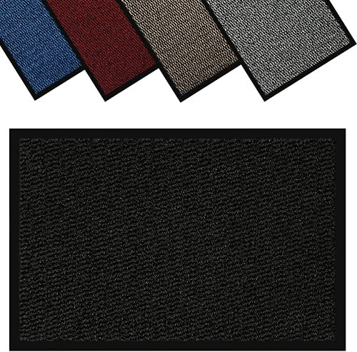 GULLAMBO Heavy Duty Non Slip Entrance Door Mat – Indoor and Outdoor 140cm x 80cm Doormat –Kitchen And Office Use Mat, Highly Absorbent Dirt Trapper Multicolor Barrier Mat, Washable