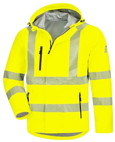 Nitras Warnschutz Regenjacke MOTION TEX VIZ PLUS, gelb, Größe XXL