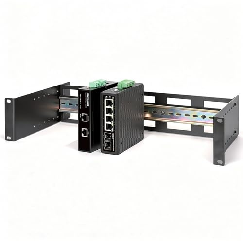 INTELLINET Rack Rail, Black, Aluminium, 2U, 40 kg Weight Capacity