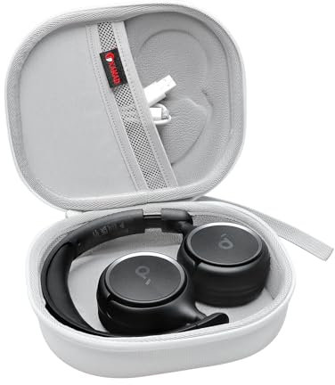 XANAD Hard Case for Soundcore By Anker H30i Q11i Wireless On-Ear Headphones (White)