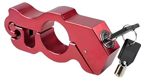 Motorrad-Gasschloss, Motorradschloss - Diebstahlsicheres Lenker-Schlüsselschloss,Sicherheitsschloss mit 2 Schlüsseln, Griffbremsschloss, Gaskupplungsbremsschloss für Moped, Roller