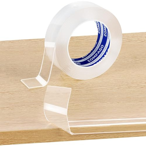 ZOMPAGO Paraspigoli per bambini, autoadesivo, 3 m x 40 mm, extra forte, trasparente, morbido protezione per bordi e angoli per armadi, tavoli, pareti, letti, cucina, 1 mm di spessore