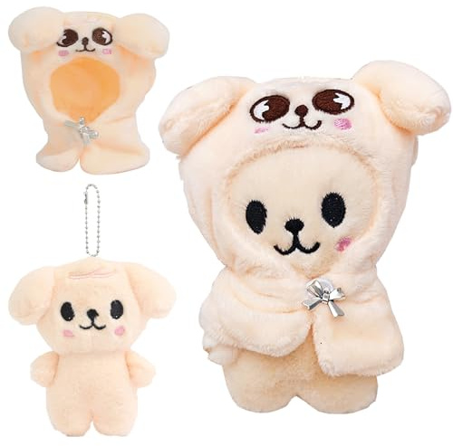 Stray Kids Llavero de Peluche, Juguete de P-eluche S-tray Ki-ds, Llaveros de Pe-luche de Stra-y Kids, Muñeco de peluche Stra-y Kid-s, Stray-K-ids Peluche, Skzoo Plush Doll, para Fanáticos de SKZ (M4)