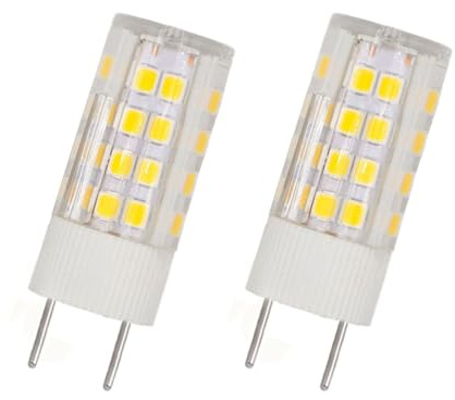 Ampoule LED G8 5W G8 Ampoule à base bi-broche Ac 120v 3000K Ampoule blanc chaud pour lumière sous armoire, éclairage de cuisine sous le comptoir (5W-2PCS / blanc chaud)