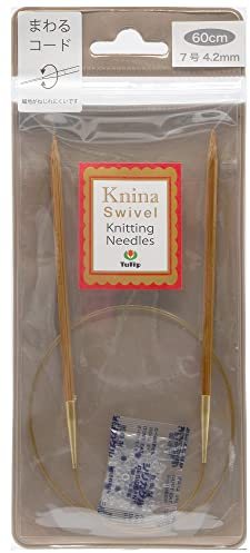 Tulip KKJA-6042 Knina Knitting Needles Bamboo Ring Needles 23.6 inches (60 cm) No. 7