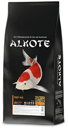 AL-KO-TE, 3-Jahreszeitenfutter für Kois, Frühjahr bis Herbst, Schwimmende Pellets, 6 mm, Hauptfutter Profi Mix, 13,5 kg