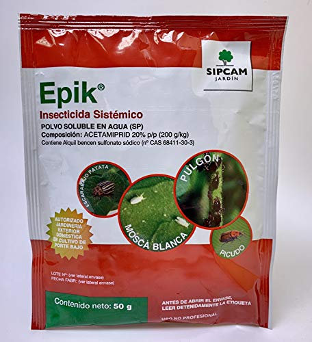 SIPCAM Jardim SL EPIK INSETICIDA - Uso DOMESTICO CATEGORIIA JED 1 envelope de 50 g