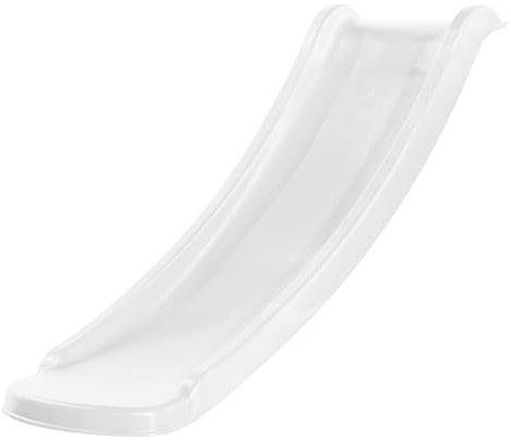 AXI Sky120 Rutsche Weiß - 118 cm | Anbau Element für Kinder Spielturm/Spielhaus/Stelzenhaus | Anbaurutsche für Podesthöhe 60 cm.