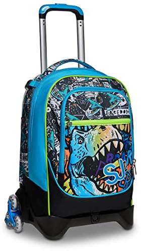 SJ GANG STYLE JAM GANG Trolley Jack 3 ruote, Multicolore, Carrello sganciabile, Triplo uso, Cross-over System, Per bambini e ragazzi, Scuola elementare, Tempo libero