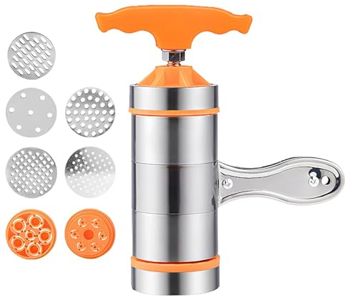 Pressa manuale per tagliatelle | Pressa per noodle in acciaio inossidabile | Macchina per la pressatura della pasta della pasta, macchina per la produzione di spaghetti da cucina, Pressa per