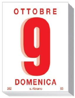 Blocco Calendario da MuroCommerciale Diritto8,5x11,5cm.Anno 2026 Giornaliero AB213