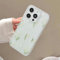 Uorker Floral Case for iPhone 15 Pro Max 6.7, White Frosted Translucent Soft Slim TPU Bumper with Aesthetic Yellow Bellflower Flower Elegant Design Shockproof Cover (03, iPhone 15 Pro Max)