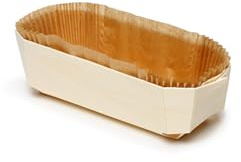 FaisTonGateau - 10 Stück Backform Paniwood Baronet aus Holz – Backform aus Holz mit gefalteter Papierkassette