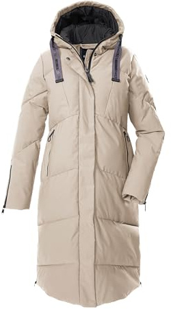 G.I.G.A. DX Donna Cappotto trapuntato/cappotto funzionale/parka con cappuccio GW 41 WMN QLTD CT, hellbeige, 44, 43591-000