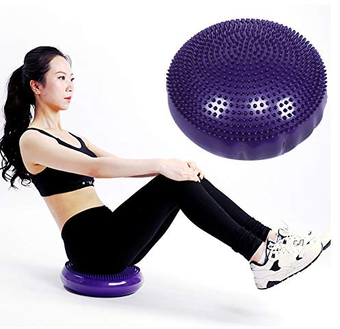 Balance Disc Trainer, cuscino oscillante a doppia struttura con mezza palla oscillante da 34 x 3 cm per migliorare la stabilità della postura e del fitness