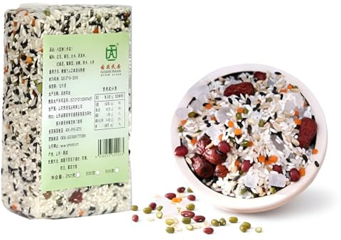 Mélange De Bouillie Aux Huit Trésors, Congee De Céréales Et De Céréales, Bouillie Nutritive For Petit Déjeuner Emballée Sous Vide, 500g