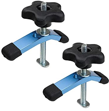 POWERTEC 71389 T-Track Mini Hold-Down Clamp, 3-5/8 L x 3/4 W – 2 Pack