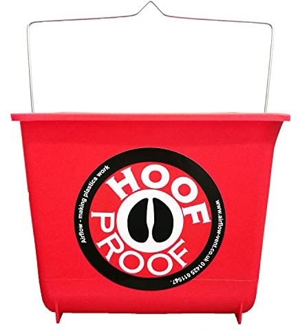 Airflow Eimer für Waden/Allzweck, Hufschutz, quadratisch, 5 l, Rot