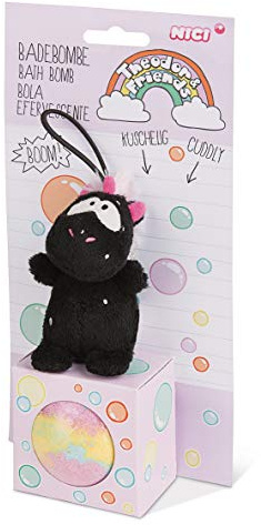 NICI 43314 Geschenkset Carbon Flash Schlüsselanhänger 8cm mit Badebombe 80g, PINK
