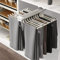 Nisorpa Pull Out Trousers Rack,Extendable Trouser Hanger 22 Arms Pants Rack Pants Holder Pull Out Clothes Rail Space Saving Wardrobe Organizer Weight Capacity 30KG,Beige