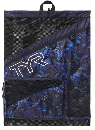 TYR Unisex-Erwachsene Elite Team Mesh Rucksack, Blau/Mehrfarbig, Einheitsgröße