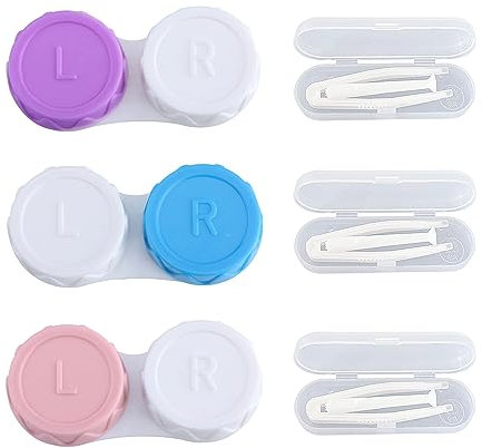 GVSAVY 3-Piece Contact Lens Applicator, Case, Removal Tool; Contact Lens Case
