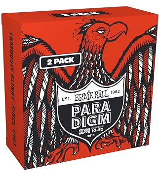 Ernie Ball Skinny Top Heavy Bottom Slinky Paradigm Corde per Chitarra Elettrica 10-52 Pacco da 2