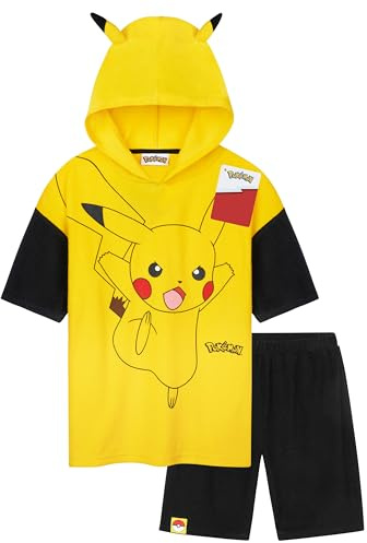 Pokemon handduk 2 st set topp och shorts pojkar tonåringar absorberande frotté sommar outfit anime Pikachu strand pool semester