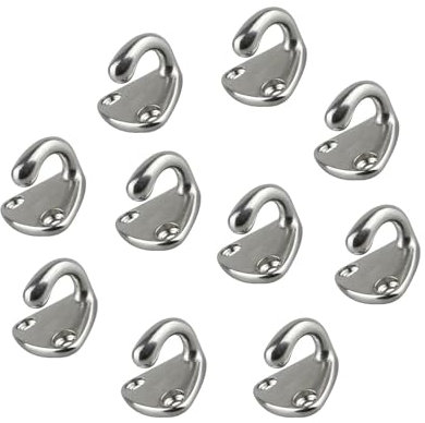kowaku 10 Stück Marine-Fenderhaken, Bootsaufhängerhaken, Kleiderhaken, Bootszubehör, Aufhängehaken, Wandhalterung für LKW, Seeschiff