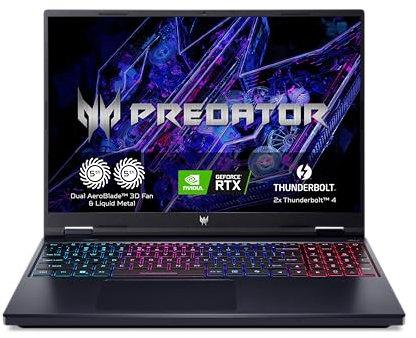 Acer Predator Helios Neo 16 PHN16-72-97H8 - Laptop da gioco WQXGA 240 Hz, Intel Core i9-14900HX, 32 GB RAM, SSD 1 TB, NVIDIA GeForce RTX 4070