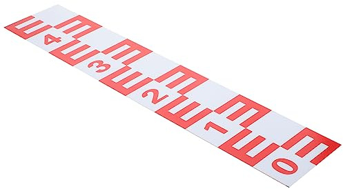 LALAFINA Self-adhesive Reflective Water Level Gauge Sticker Aluminum Measuring Tool for Swimming Pools Garden Hoses and Accurate Water Level Measurement