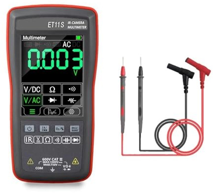 ET11S/ET12S Multimetro Digitale For Termocamera 2in1 Termocamera Pixel Multimetro Con Misurazione Dela Resistenza Alla Tensione E Alla Corrente(ET11S)
