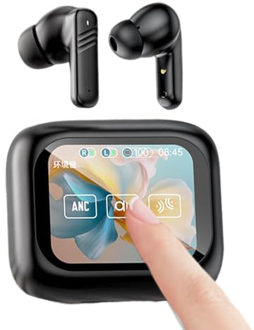 Genérico Auriculares Inalámbricos,Auriculares Intrauditivos Sin Cable,Control Táctil con Cancelación De Ruido Y Estuche De Carga | para Correr Viajar