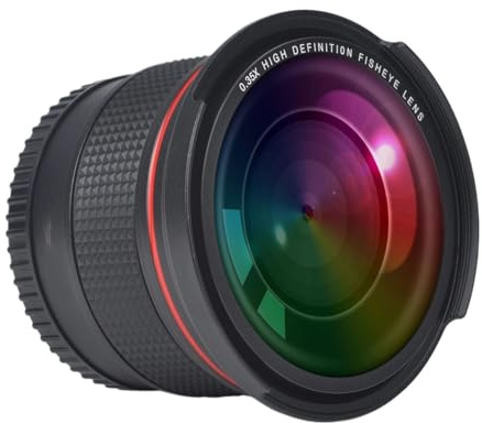 Kompatibel mit Nikon D5200, D5100, D3500, D3400, D3300, D3200, D3100, 52 mm, 55 mm, 58 mm, 0,35x Fisheye-Weitwinkelobjektiv for DSLR-Kameras(1x55mm)