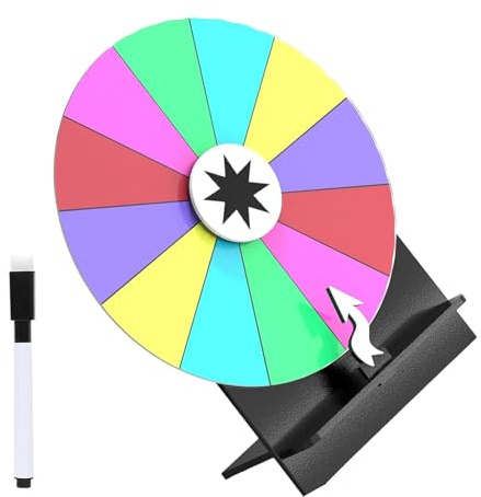 Haodream 3. Fortunes Wheel Spinner Gioco a premi da Tavolo Ruota Girevole cancellabile per raduni Feste Ruota Girevole Carnival Draws Gioco a premi Ruota Girevole Lucky Draws