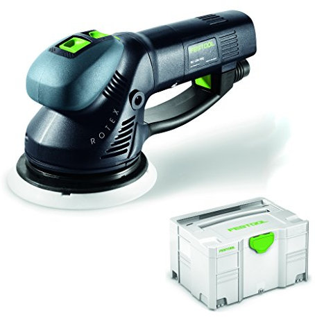 Festool Exzenterschleifer Rotex RO 150 FEQ-PLUS (230V, 3-in-1-Prinzip - Grob-, Feinschleifen, Polieren, randnahes Schleifen dank Protector), 571805