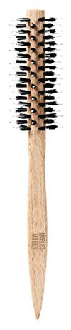 Marlies Möller Haarbürste Medium Round Brush Rundbürste – Mittelgroße Rundbürste für perfektes Styling – Mit Buchenholz & Naturhaar-Borsten – Für mehr Volumen & Fülle – Für kurzes Haar