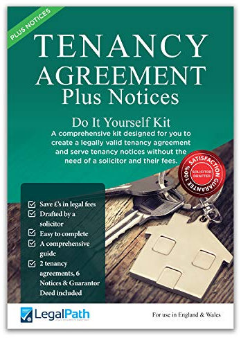 Mietvertrag Vordruck plus 6 Mietnachweise (§ 21, 8 und 13) für Möbel & Unmöbliert, Wirklich einfach zu vervollständigen, LegalPathTM 2020 Edition Handbuch und zwei Kopien von Abkommen, Inc.