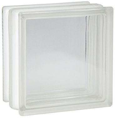 4 pièce Fuchs Design briques de verre vue complète incolore 19x19x10 cm - EI30 (Résistance au EIeu)