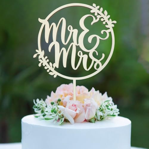 Mr & Mrs Cake Topper Tortendeko Hochzeit, Hochzeitstorte Deko Tortenstecker für Hochzeit Jubiläum Verlobung Antrag