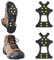 2 Stücke Spikes für Schuhe Winter,Edelstahl Schuhkrallen,Anti-Rutsch Schuhspikes,für EIS und Winter Outdoor Sports Klettern