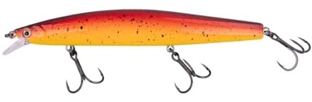 ZECK - Wobbler, Raubfischköder, Hardbait - Zander Läufer 12,5cm | 0,7m F - Tequila Sunrise