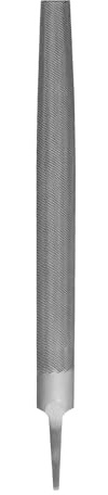 HARFINGTON 10 Half Round Medium Cut File Double Cut Teeth Bastard Metal File High Carbon Steel T12 without Handle for Metal Wood Tool Sharpener, Gray